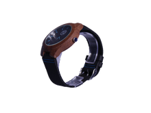 Load image into Gallery viewer, Cruizers | Waterproof Dark Bamboo Watch | Black Leather Band | TZ Lifestyle