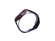 Load image into Gallery viewer, Cruizers | Waterproof Dark Bamboo Watch | Black Leather Band | TZ Lifestyle