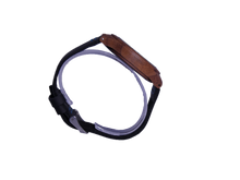 Load image into Gallery viewer, Cruizers | Waterproof Dark Bamboo Watch | Black Leather Band | TZ Lifestyle