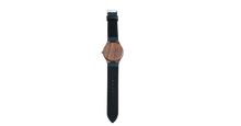 Load image into Gallery viewer, Cruizers | Waterproof Dark Bamboo Watch | Black Leather Band | TZ Lifestyle