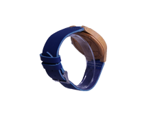 Load image into Gallery viewer, Timez Two | Waterproof Light Bamboo Watch | Blue Leather Band | TZ Lifestyle