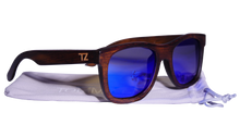 Load image into Gallery viewer, Ripcurlz | Blue Lens | Floating Bamboo Sunglasses | Polarized | TZ LIFESTYLE