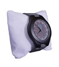Load image into Gallery viewer, Nauticalz | Waterproof Dark Bamboo Watch | Grey Leather Band | TZ Lifestyle