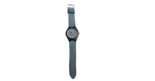 Load image into Gallery viewer, Nauticalz | Waterproof Dark Bamboo Watch | Grey Leather Band | TZ Lifestyle