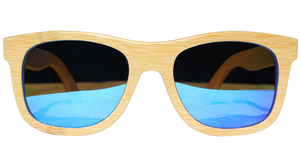 Light Breez | Blue Lens | Floating Bamboo Sunglasses | Polarized | TZ LIFESTYLE