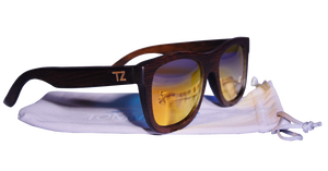Sunsetterz | Red Lens | Floating Bamboo Sunglasses | Polarized | TZ LIFESTYLE