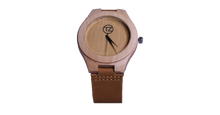 Load image into Gallery viewer, Yacht Life | Waterproof Light Bamboo Watch | Tan Leather Band | TZ Lifestyle