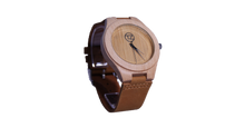 Load image into Gallery viewer, Yacht Life | Waterproof Light Bamboo Watch | Tan Leather Band | TZ Lifestyle