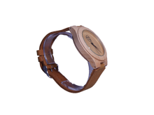 Load image into Gallery viewer, Yacht Life | Waterproof Light Bamboo Watch | Tan Leather Band | TZ Lifestyle