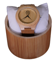 Load image into Gallery viewer, Yacht Life | Waterproof Light Bamboo Watch | Tan Leather Band | TZ Lifestyle