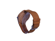 Load image into Gallery viewer, Yacht Life | Waterproof Light Bamboo Watch | Tan Leather Band | TZ Lifestyle