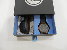 Load image into Gallery viewer, TZ LIFESTYLE | Deep Sea Essentials Pack | Black Floating Bamboo Sunglasses with Black Waterproof Wood Watch