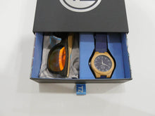 Load image into Gallery viewer, TZ LIFESTYLE | Cali Essentials Pack | Light Red Floating Bamboo Sunglasses with Blue Waterproof Wood Watch