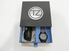 Load image into Gallery viewer, TZ LIFESTYLE | Deep Sea Essentials Pack | Black Floating Bamboo Sunglasses with Gray Waterproof Wood Watch