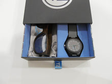 Load image into Gallery viewer, TZ LIFESTYLE | Glacier Essentials Pack | Polarized Mirrored Floating Bamboo Sunglasses with Gray Waterproof Wood Watch
