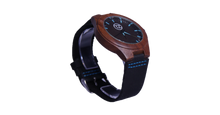 Load image into Gallery viewer, Cruizers | Waterproof Dark Bamboo Watch | Black Leather Band | TZ Lifestyle