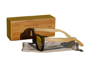 Maverickz | Red Lens | Floating Bamboo Sunglasses | Polarized | TZ LIFESTYLE