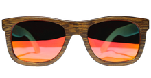 Load image into Gallery viewer, Sunsetterz | Red Lens | Floating Bamboo Sunglasses | Polarized | TZ LIFESTYLE