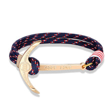 Load image into Gallery viewer, Nautical Anchor Bracelet