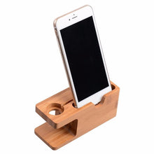 Load image into Gallery viewer, 2-in-1 Bamboo Desktop Stand